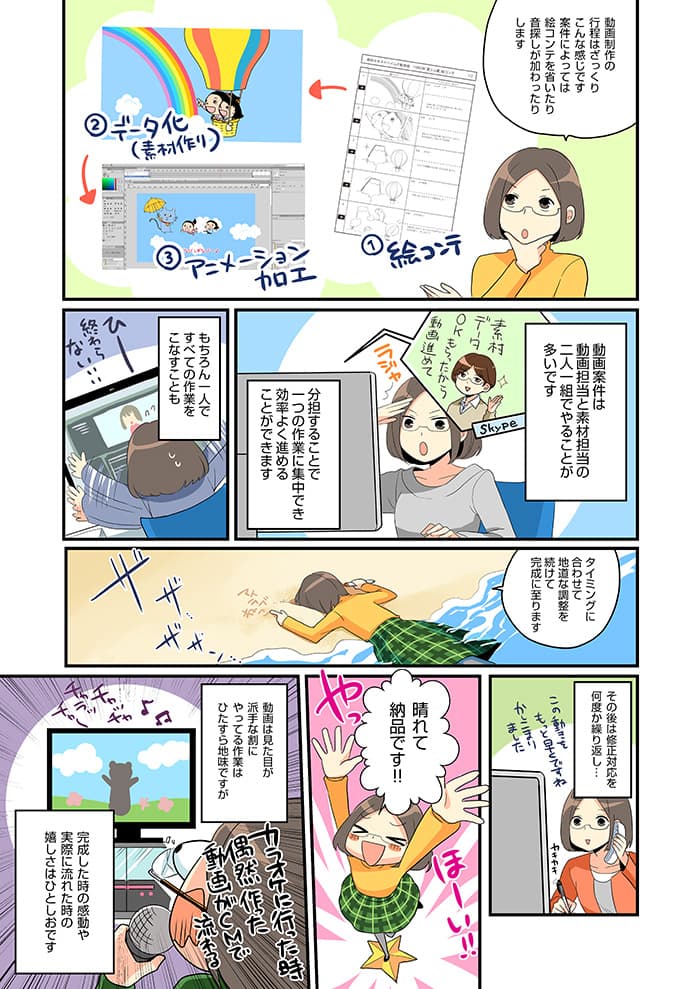 イラストの仕事紹介漫画