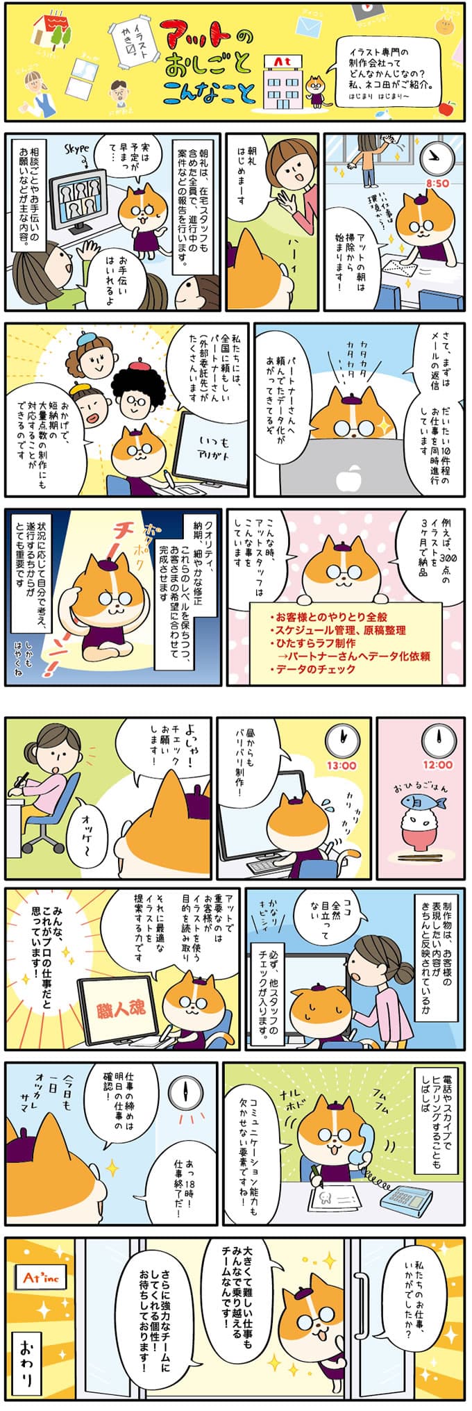 イラスト制作仕事紹介漫画