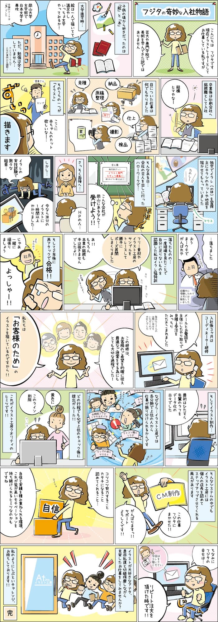 イラストレーター求人マンガ